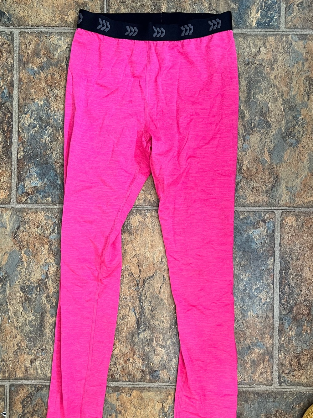 all in motion Hot Pink Girls' Active Leggings with Black Waistband